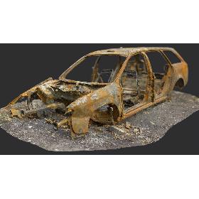 Old Burnt Car